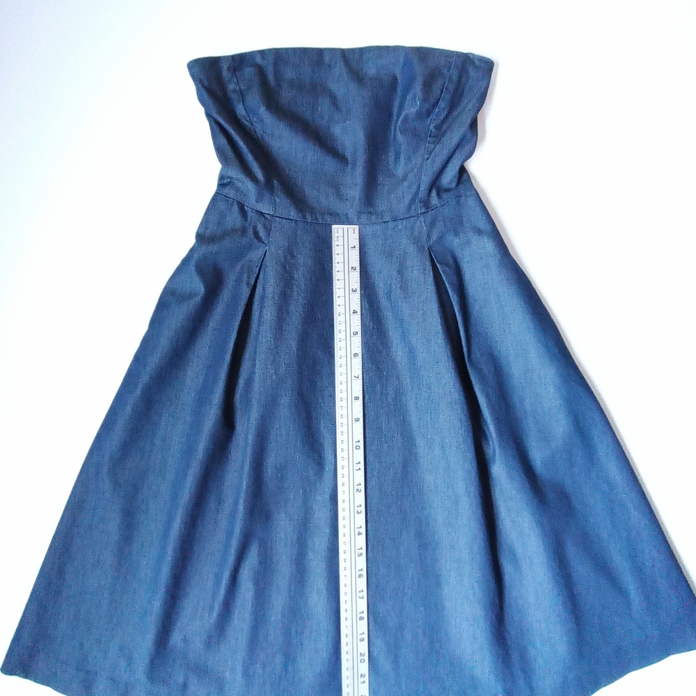 White House Black Market Blue Midi Dress - Picture 5 of 7